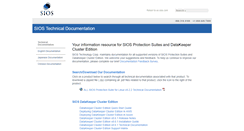 Desktop Screenshot of docs.us.sios.com